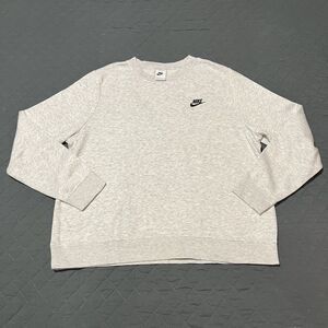 Nike Sportswear Club Fleece Crewneck Sweatshirt Heather Gray XL Unisex